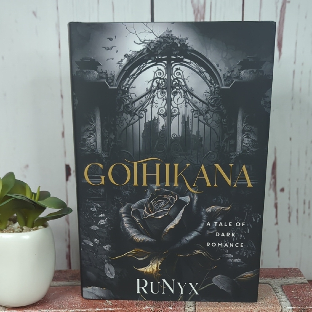 Gothikana Hardcover Book A Dark Academia Gothic Romance by RuNyx Gold Purple NEW